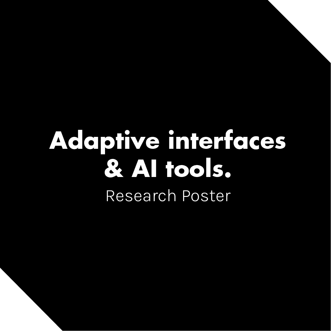 Adaptive interfaces en AI tools. ~ Hugo Hiemstra